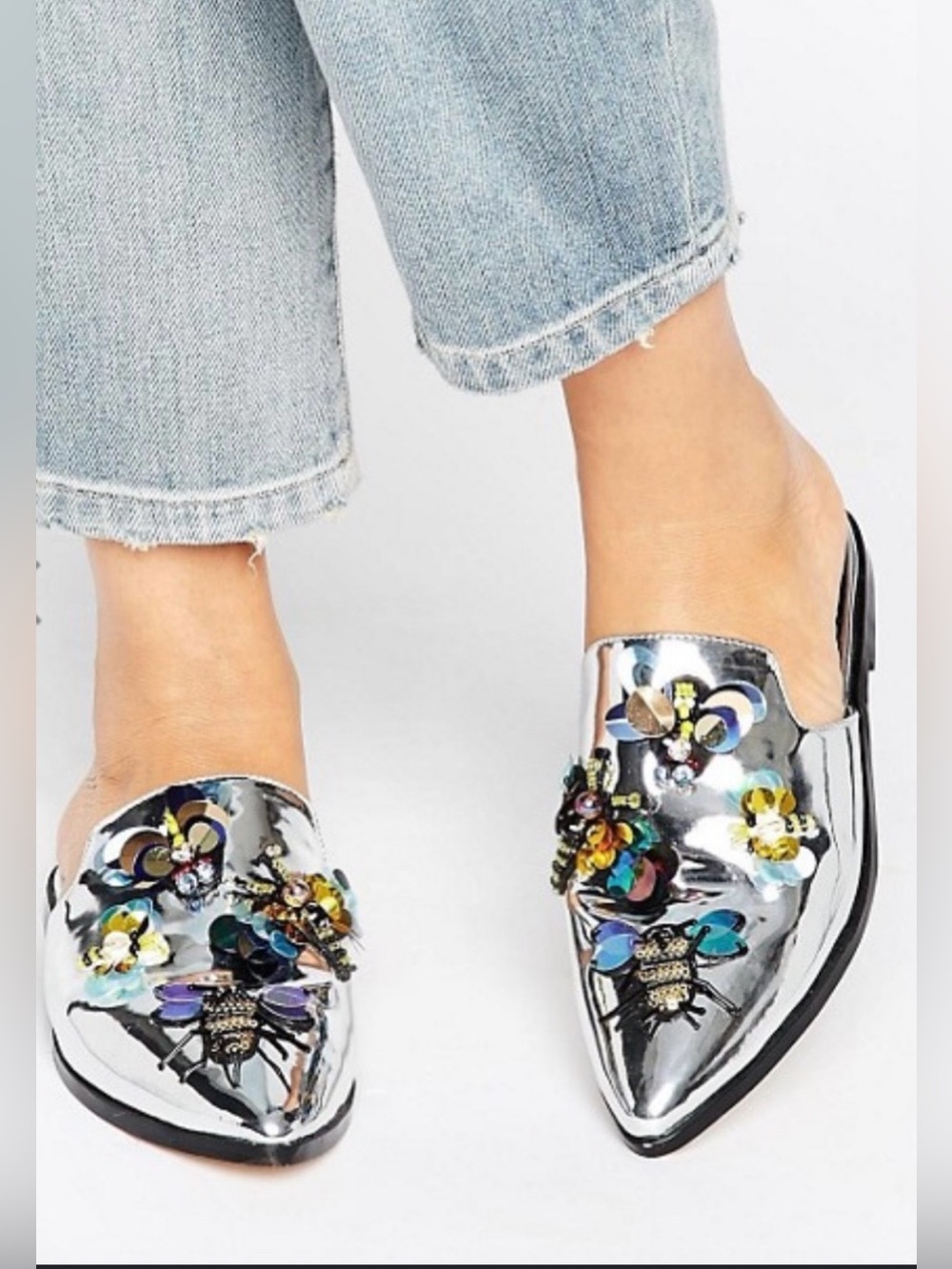 Embellished Bee Mules